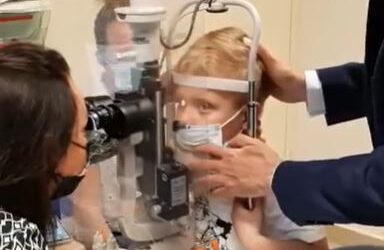 Ukrainian Twins Treated at Sheba’s Goldschleger Eye Institute